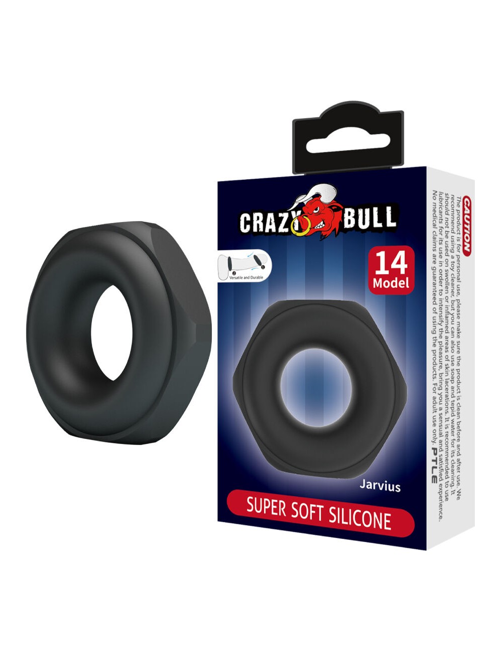CRAZY BULL - ANEL DE SILICONE JARVIUS MODELO 14