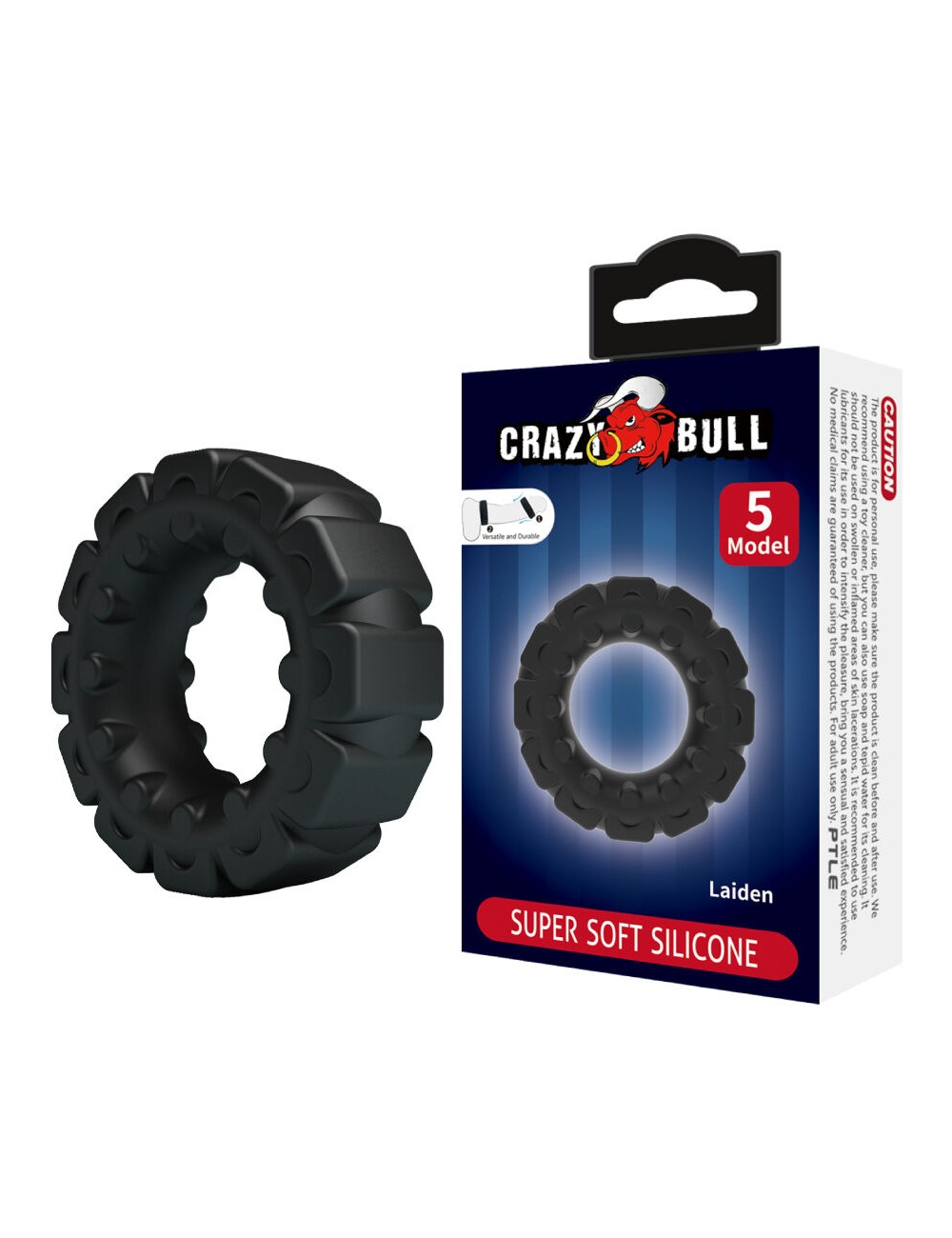 CRAZY BULL - ANEL DE SILICONE LAIDEN MODELO 5