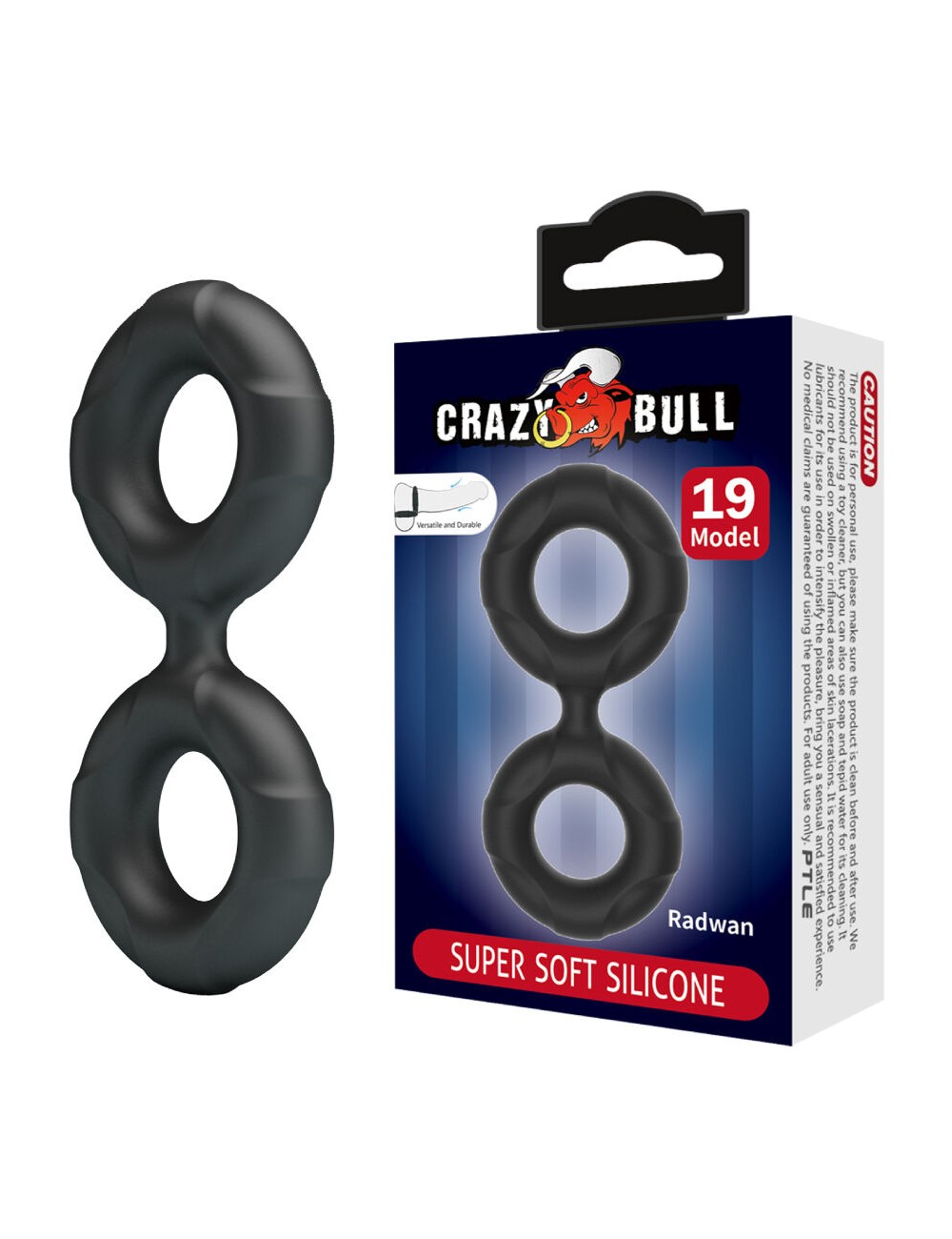 CRAZY BULL - ANEL DUPLO DE SILICONE RADWAN MODELO 19