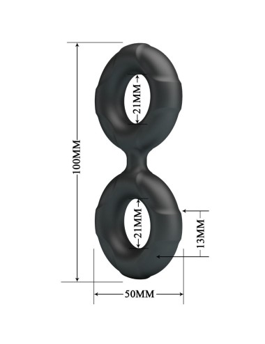 CRAZY BULL - ANEL DUPLO DE SILICONE RADWAN MODELO 19