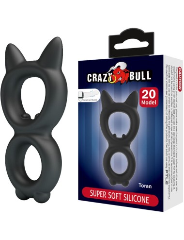 CRAZY BULL - ANEL DUPLO DE SILICONE TORAN MODELO 20