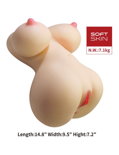 CRAZY BULL - FIONA TRONCO FEMININO REALISTA VAGINA E ANAL 7