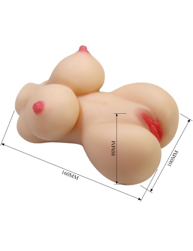 CRAZY BULL - HERTA MINI TORSO VAGINA FEMININA REALISTA 497 G