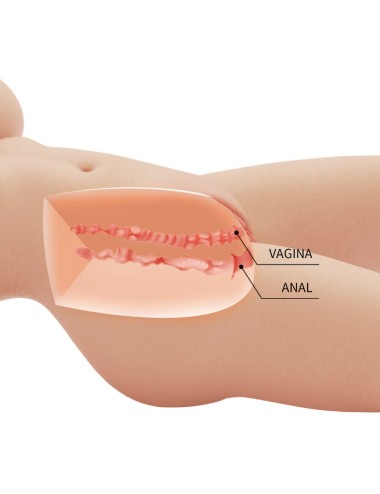 CRAZY BULL - TIFFANY TORSO FEMININO REALISTA VAGINA E ANAL 5,5 KG