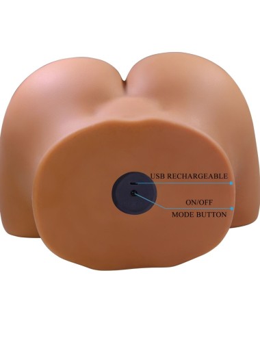 CRAZY BULL - WENDY VIBRADOR DE BUMBUM FEMININO REALISTA E SUCÇÃO COM SOM 11 KG