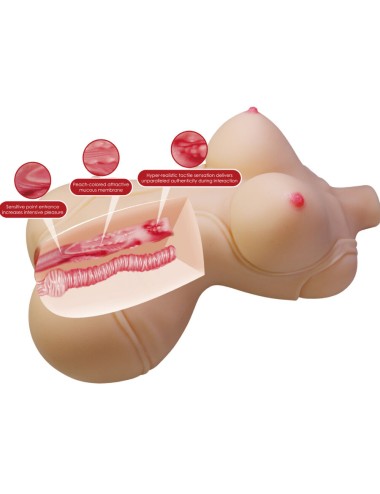 CRAZY BULL - DIANA TRONCO FEMININO REALISTA VAGINA E ANAL 5 KG