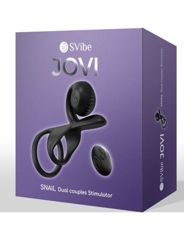 SNAIL VIBE - JOVI COUPLES RING CONTROLE REMOTO PRETO