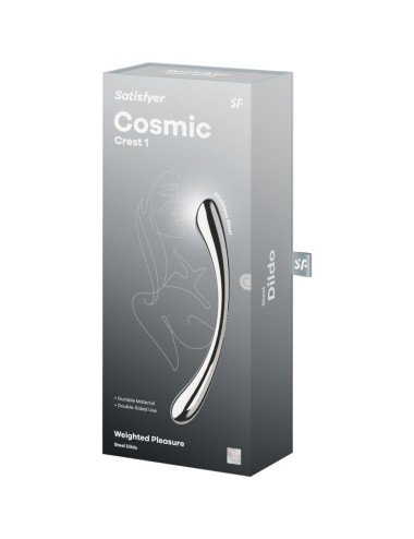 SATISFYER - COSMIC CREST 1 DILDO DE AÇO INOXIDÁVEL COM DUAS EXTREMIDADES