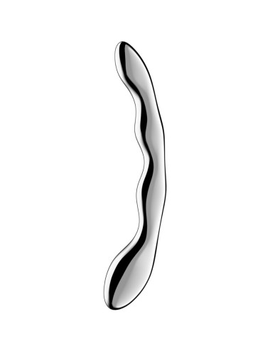 SATISFYER - COSMIC CREST 2 DILDO DE AÇO INOXIDÁVEL COM DUAS EXTREMIDADES