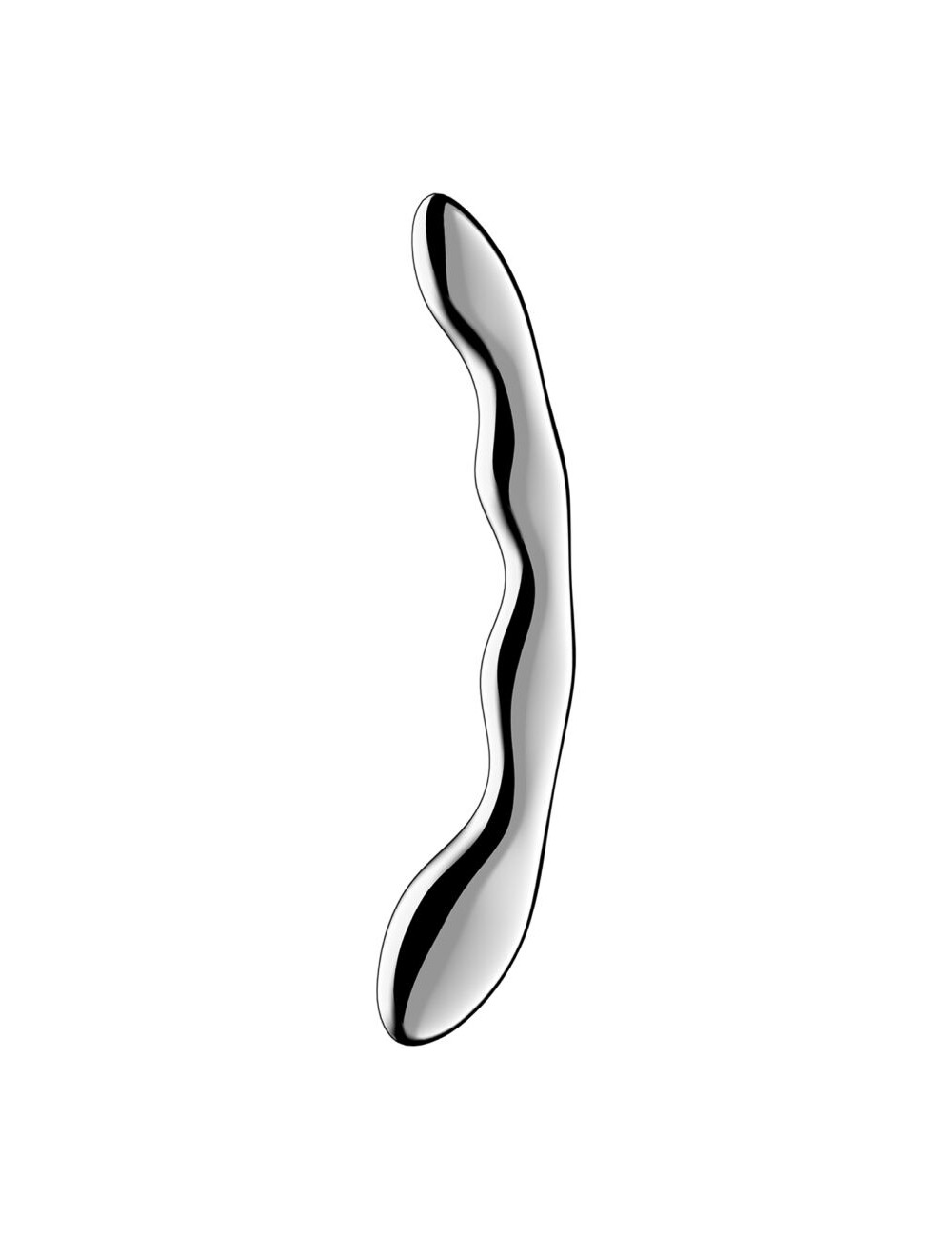 SATISFYER - COSMIC CREST 2 DILDO DE AÇO INOXIDÁVEL COM DUAS EXTREMIDADES