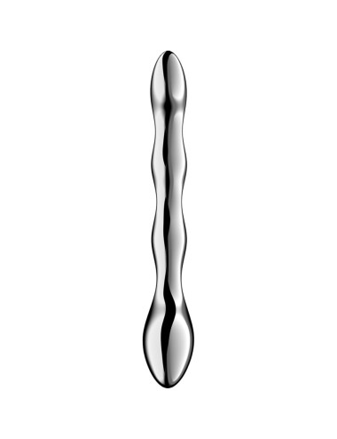 SATISFYER - COSMIC CREST 2 DILDO DE AÇO INOXIDÁVEL COM DUAS EXTREMIDADES