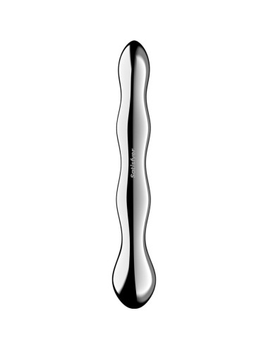 SATISFYER - COSMIC CREST 2 DILDO DE AÇO INOXIDÁVEL COM DUAS EXTREMIDADES