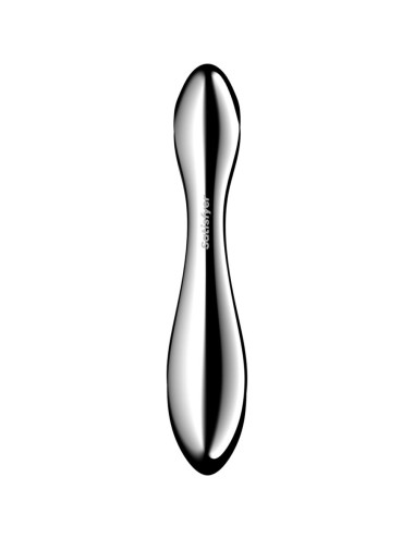 SATISFYER - PURE GRAVITY 2 DILDO DE AÇO INOXIDÁVEL COM DUAS EXTREMIDADES