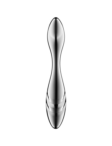 SATISFYER - PURE GRAVITY 3 DILDO DE AÇO INOXIDÁVEL COM DUAS EXTREMIDADES