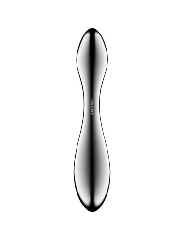 SATISFYER - PURE GRAVITY 3 DILDO DE AÇO INOXIDÁVEL COM DUAS EXTREMIDADES