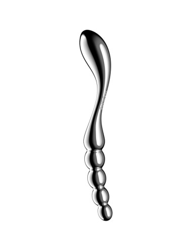 SATISFYER - STAR FORCE 1 DILDO DE AÇO INOXIDÁVEL COM DUAS EXTREMIDADES