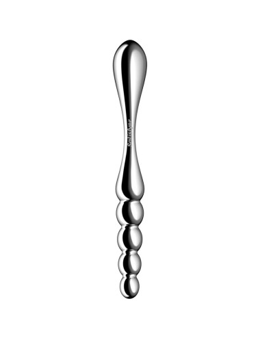 SATISFYER - STAR FORCE 1 DILDO DE AÇO INOXIDÁVEL COM DUAS EXTREMIDADES