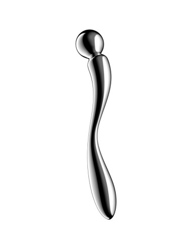 SATISFYER - STAR FORCE 2 DILDO DE AÇO INOXIDÁVEL COM DUAS EXTREMIDADES