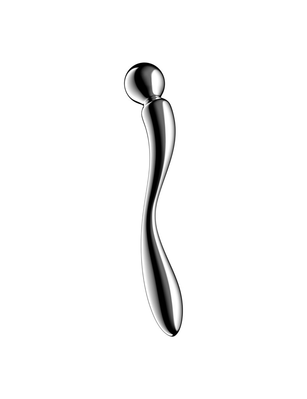 SATISFYER - STAR FORCE 2 DILDO DE AÇO INOXIDÁVEL COM DUAS EXTREMIDADES