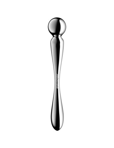SATISFYER - STAR FORCE 2 DILDO DE AÇO INOXIDÁVEL COM DUAS EXTREMIDADES