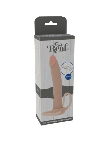 GET REAL - DUPLA CONFUSÃO - PENETRADOR ANAL DE SILICONE 16 CM
