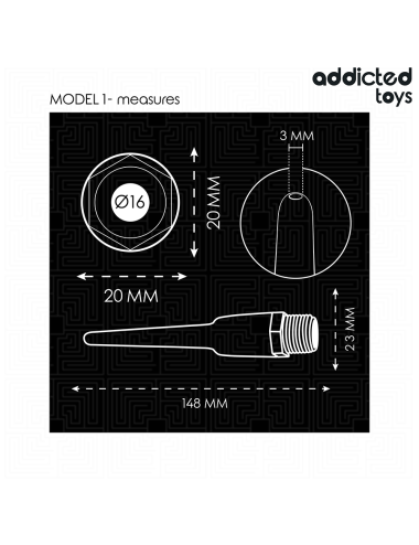 ADDICTED TOYS - LIMPADOR ANAL COM ADAPTADOR UNIVERSAL MODELO 1
