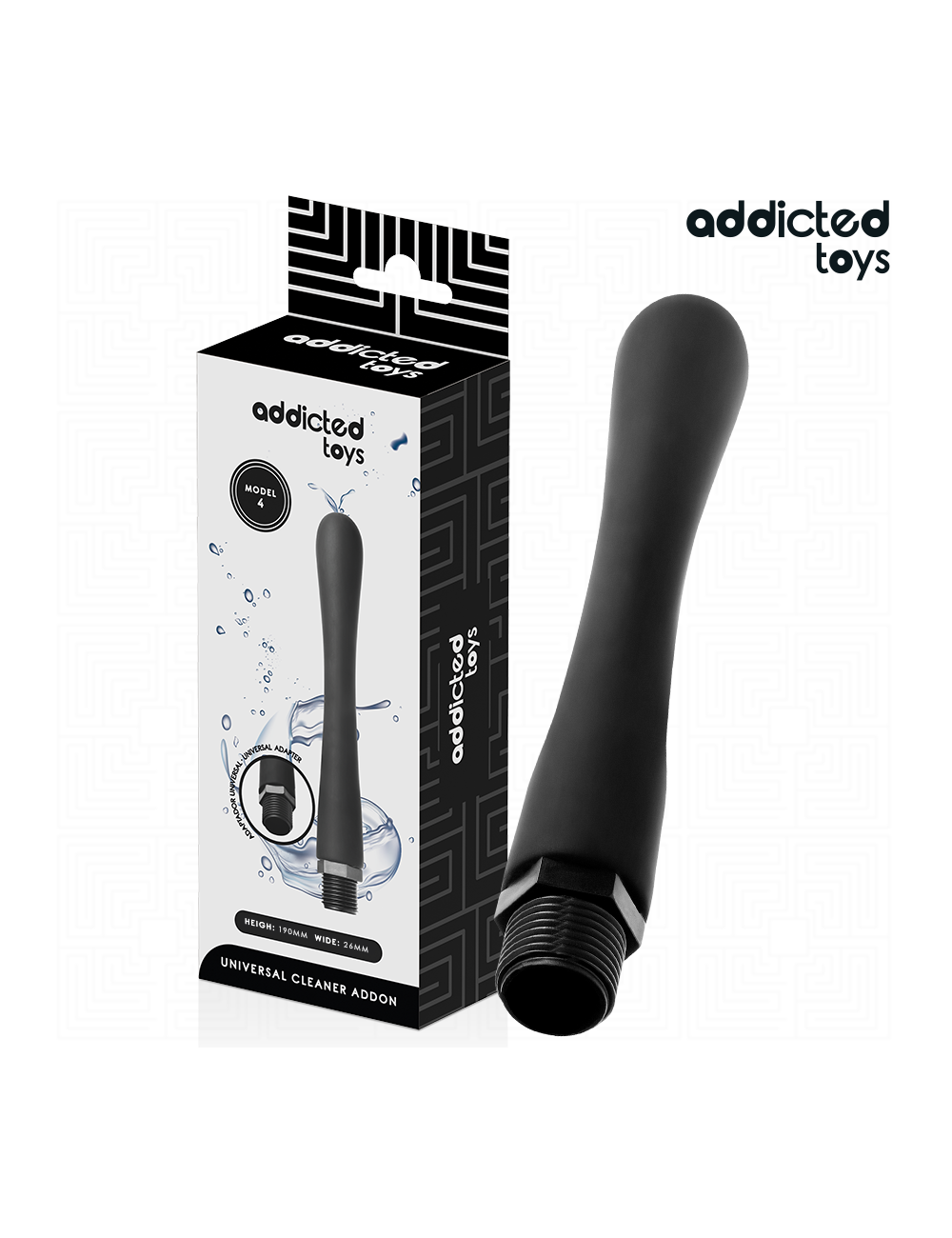 ADDICTED TOYS - LIMPADOR ANAL COM ADAPTADOR UNIVERSAL MODELO 4