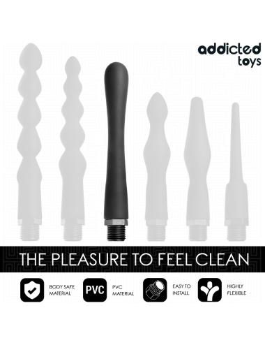 ADDICTED TOYS - LIMPADOR ANAL COM ADAPTADOR UNIVERSAL MODELO 4