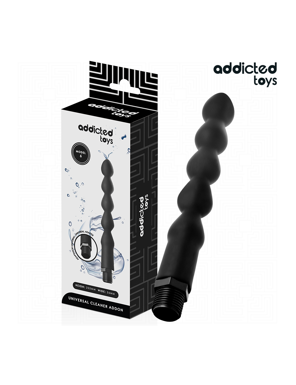 ADDICTED TOYS - LIMPADOR ANAL COM ADAPTADOR UNIVERSAL MODELO 6