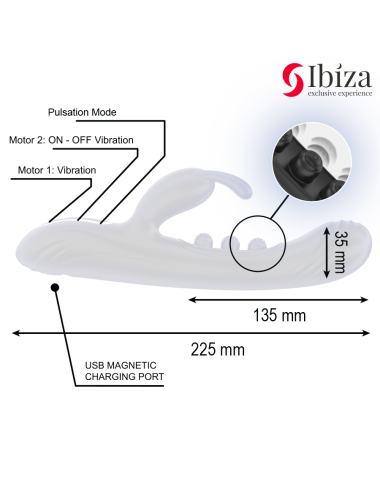 IBIZA - COELHO VIBRANTE COM PULSAÇÃO