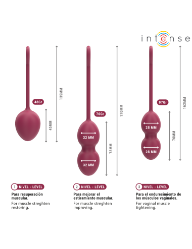 INTENSE - KIT CHARLI KEGEL BALL BURGUNDY