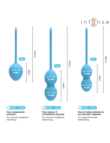 INTENSE - KIT CHARLI KEGEL BALL AZUL