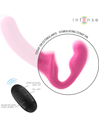 INTENSE - AMY VIBRADOR DUPLO 20 CM ROSA CONTROLE REMOTO