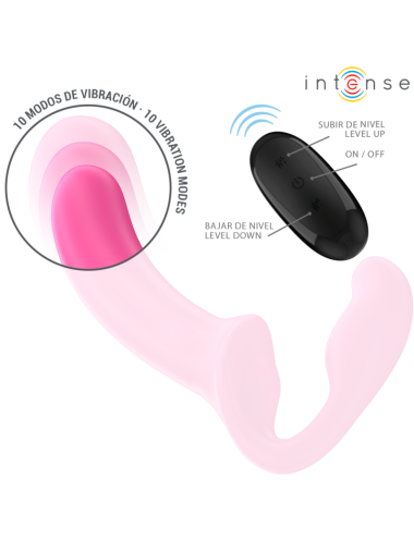 INTENSE - AMY VIBRADOR DUPLO 20 CM ROSA CONTROLE REMOTO