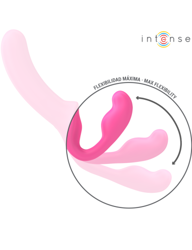 INTENSE - AMY VIBRADOR DUPLO 20 CM ROSA CONTROLE REMOTO