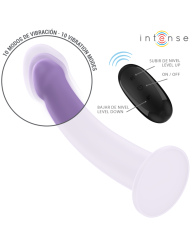 INTENSE - VIBRADOR EDDIE 17,5 CM 10 VIBRAÇÕES ROXO CONTROLE REMOTO