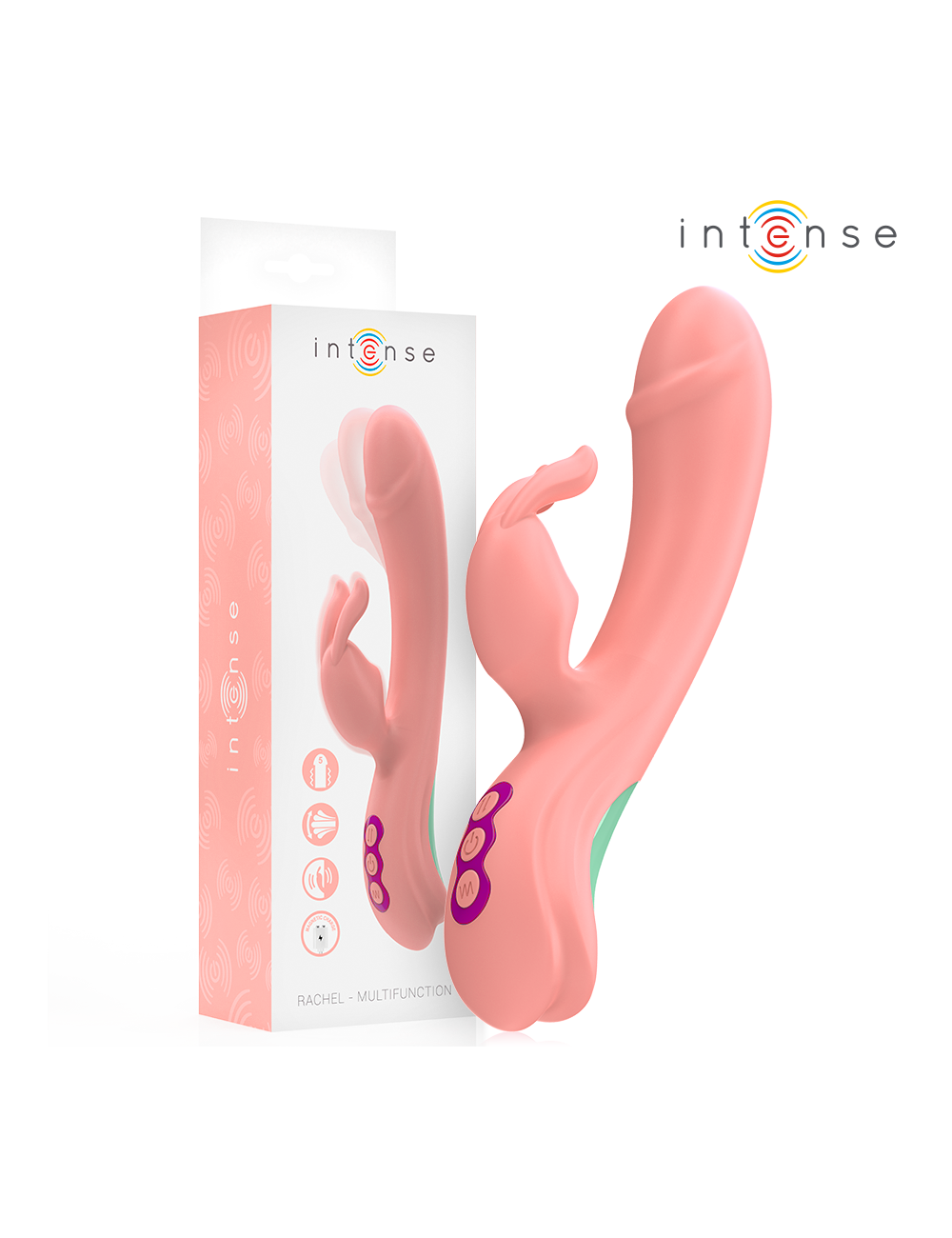 INTENSE - VIBRADOR RACHEL RABBIT 5 VIBRAÇÕES ROSA