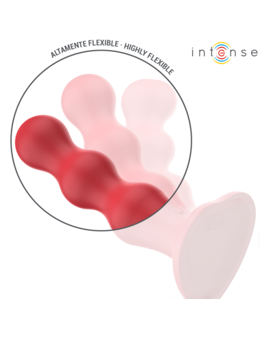 INTENSE - CODY VIBRADOR COM VENTOSA VERMELHO CONTROLE REMOTO