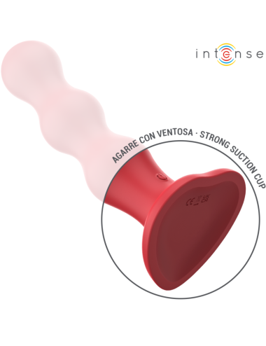 INTENSE - CODY VIBRADOR COM VENTOSA VERMELHO CONTROLE REMOTO