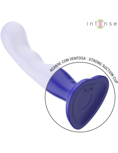 INTENSE - VIBRADOR SHORTY COM VENTOSA AZUL CONTROLE REMOTO