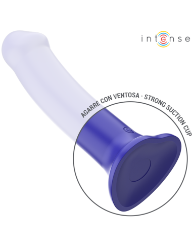 INTENSE - VIBRADOR VICTORIA COM VENTOSA 10 VIBRAÇÕES AZUL ESCURO CONTROLE REMOTO