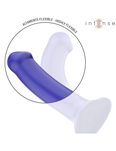 INTENSE - VIBRADOR VICTORIA COM VENTOSA 10 VIBRAÇÕES AZUL ESCURO CONTROLE REMOTO