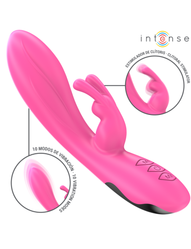 INTENSE - RANDALL RABBIT VIBRADOR 10 VIBRAÇÕES ROSA