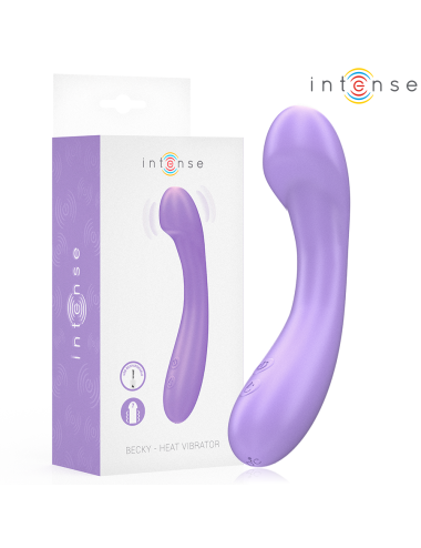 INTENSE - VIBRADOR BECKY 19 CM AQUECÍVEL 7 VIBRAÇÕES ROXO
