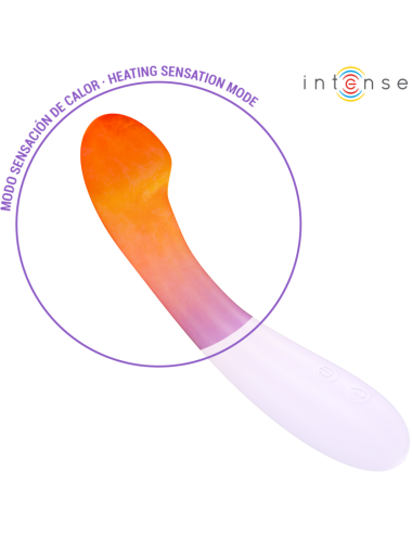 INTENSE - VIBRADOR BECKY 19 CM AQUECÍVEL 7 VIBRAÇÕES ROXO