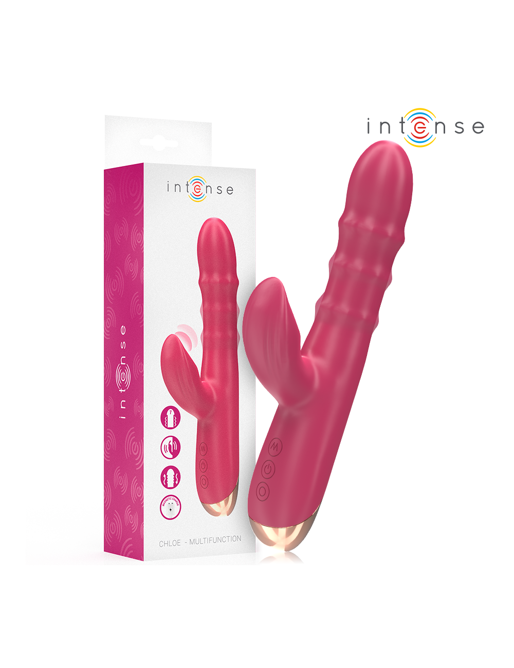 INTENSE - CHLOE VIBRADOR MULTIFUNCIONAL 3 EM 1 VERMELHO