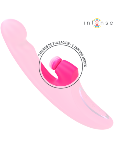 INTENSE - VIBRADOR EMI 13,5 CM MULTIFUNCIONAL 3 EM 1 10 VIBRAÇÕES ROSA