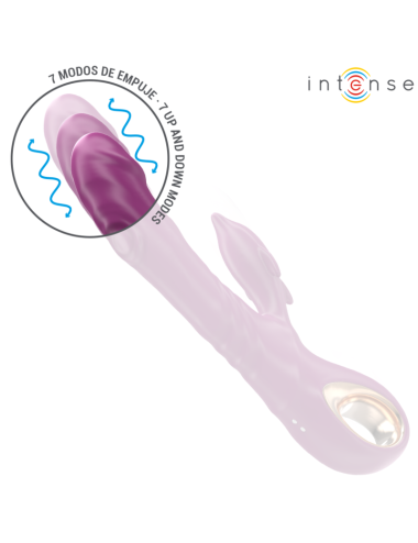 INTENSE - VIBRADOR MULTIFUNCIONAL HALLE COM LÍNGUA ESTIMULANTE DE GOLFINHOS ROXO