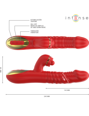 INTENSE - THALIA VIBRATION & THRUST & TAPPING VERMELHO