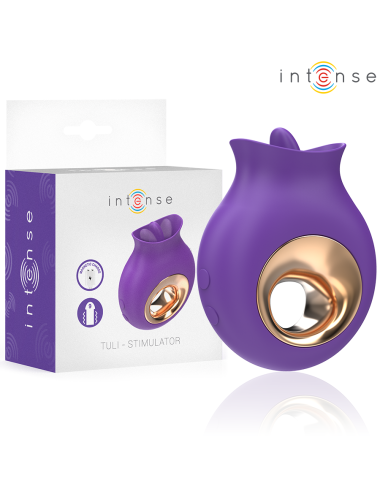 INTENSE - ESTIMULADOR DE CLITÓRIS TULI 9 VIBRAÇÕES E 9 OSCILAÇÕES ROXO